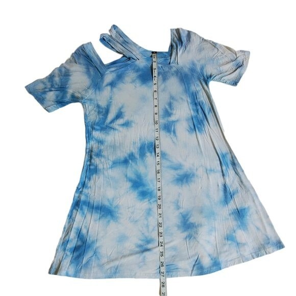 Andree by UNIT blue white tye dye top sz S - Picture 9 of 10